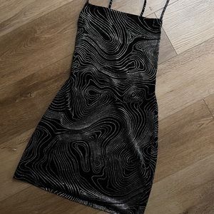 Swirl Sparkle Detail Dress